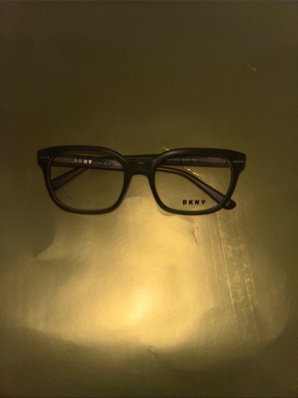 DKNY Black Full-Rim Rectangular Optical Glasses